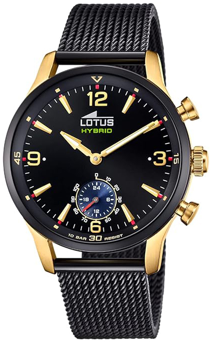 Lotus Herreklokke 18804/1 Connected Sort/Stål Ø43 mm