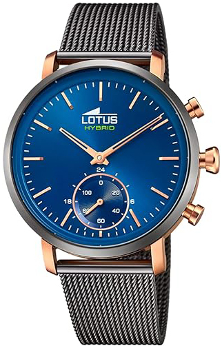 Lotus Herreklokke 18805/2 Connected Blå/Stål Ø43 mm