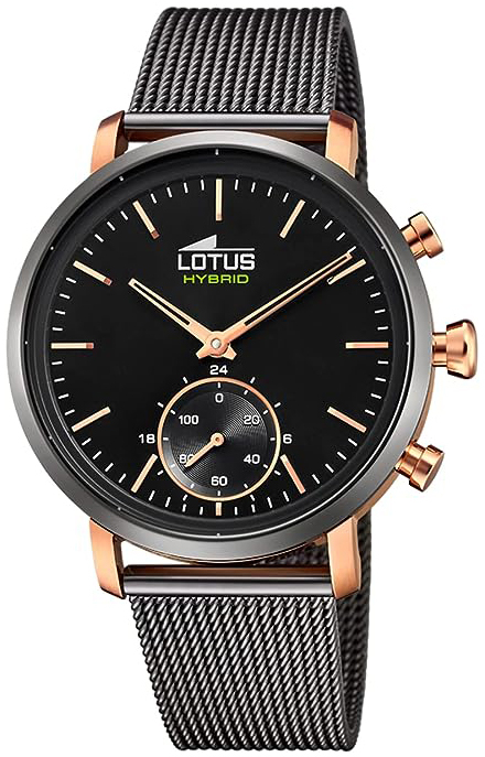 Lotus Herreklokke 18805/3 Connected Sort/Stål Ø43 mm