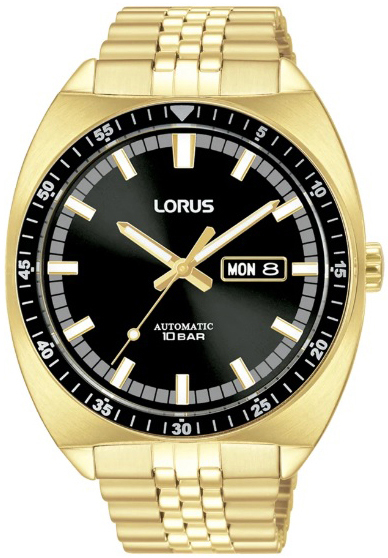 Lorus RL448BX9 Classic Sort/Gulltonet stål Ø43 mm