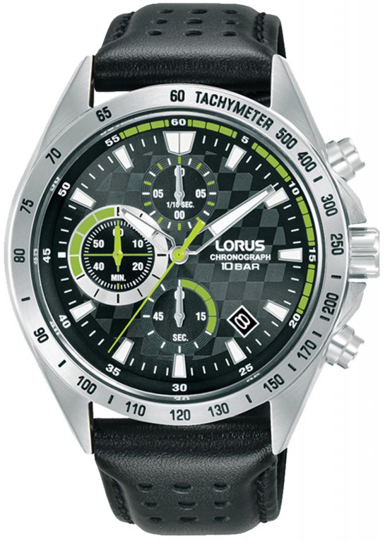 Lorus Herreklokke RM315JX9 Sports Sort/Lær Ø43.5 mm