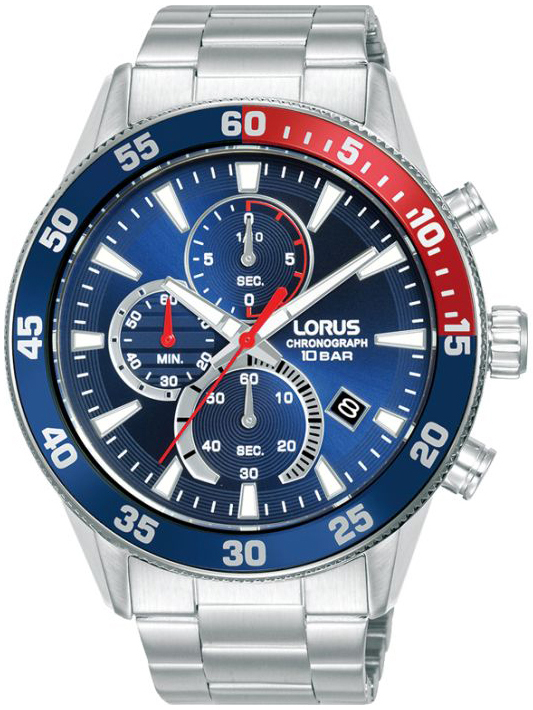 Lorus Herreklokke RM325JX9 Sports Blå/Stål Ø45 mm