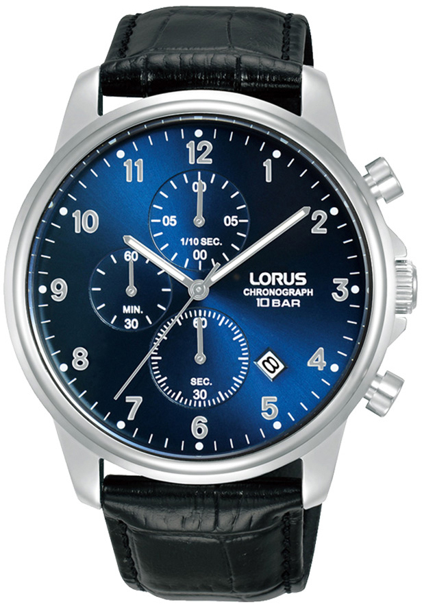 Lorus Herreklokke RM341JX9 Classic Blå/Lær Ø43 mm