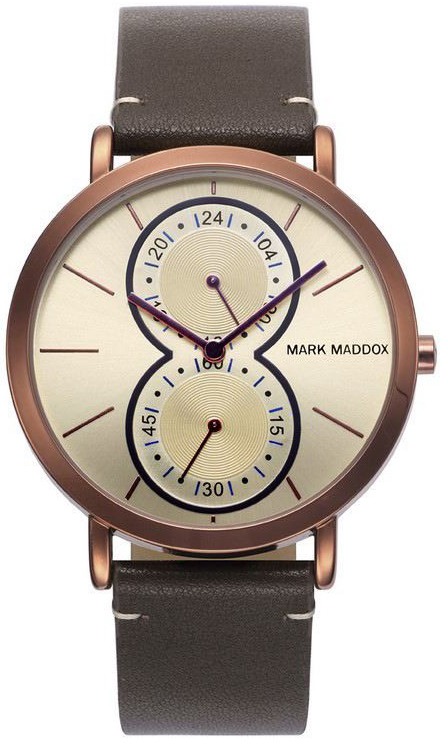 Mark Maddox Herreklokke HC0012-17 Classic Lær Ø42 mm