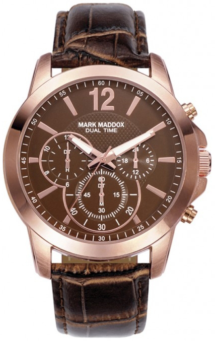 Mark Maddox Herreklokke HC6010-45 Classic Lær Ø44 mm
