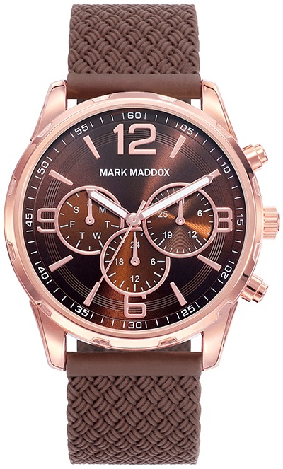 Mark Maddox Herreklokke HC6018-45 Classic Lær Ø42 mm