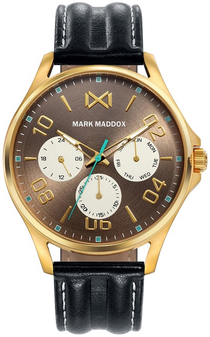 Mark Maddox Herreklokke HC7111-45 Classic Lær Ø40 mm