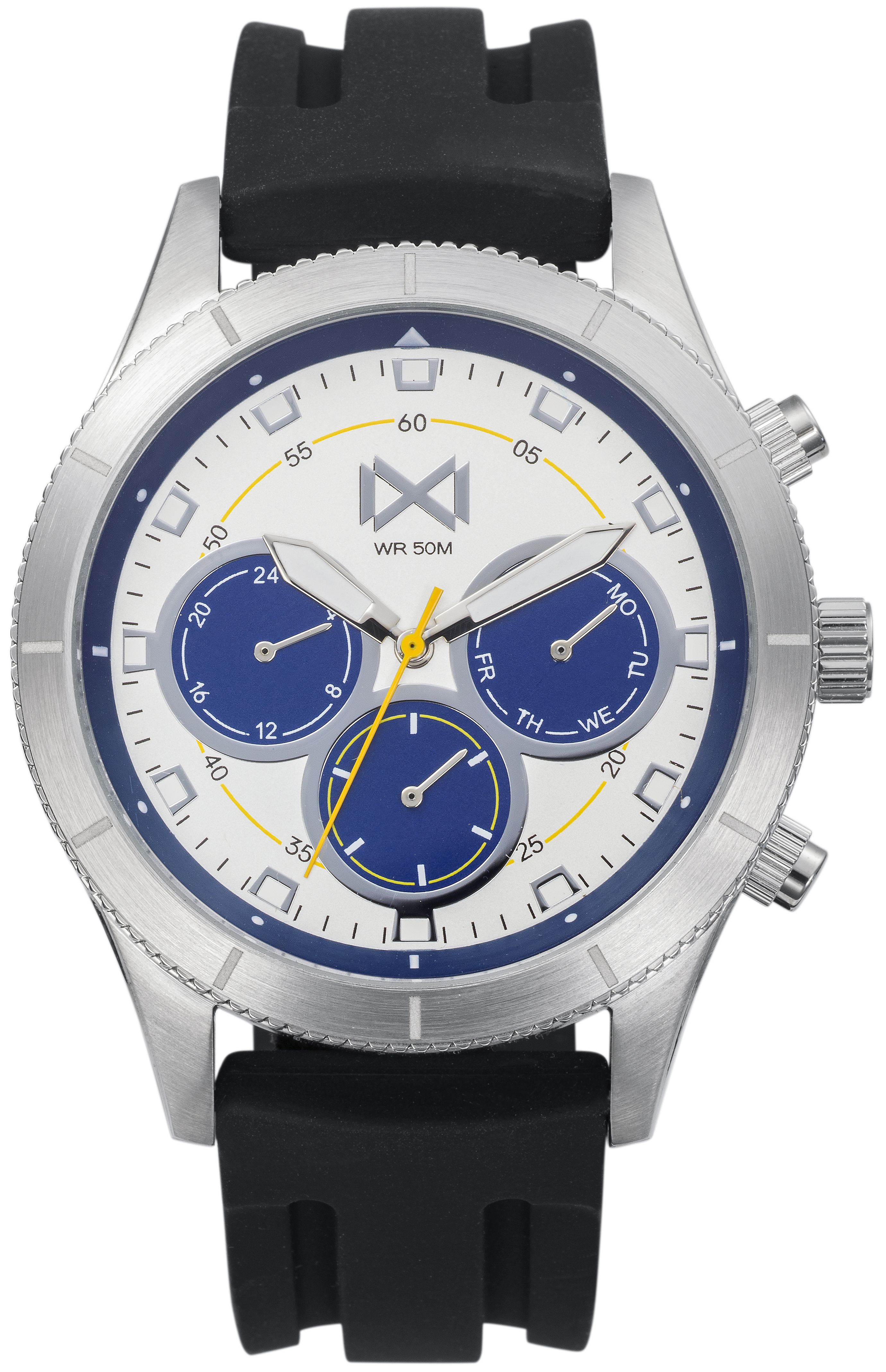 Mark Maddox Herreklokke HC7127-06 Classic Gummi Ø45 mm