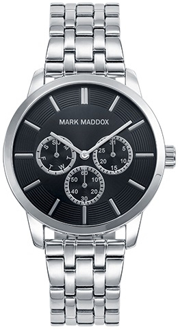 Mark Maddox Herreklokke HM0011-17 Classic Sort/Stål Ø42 mm