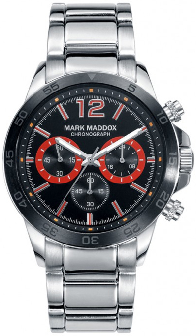 Mark Maddox Herreklokke HM7003-75 Classic Sort/Stål Ø45 mm