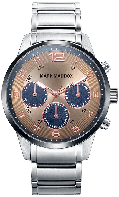 Mark Maddox Herreklokke HM7016-45 Classic Stål Ø42 mm