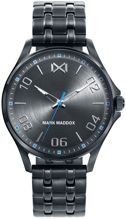 Mark Maddox Herreklokke HM7110-55 Classic Sort/Stål Ø40 mm