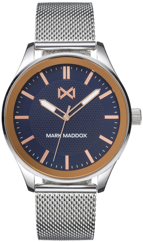 Mark Maddox Herreklokke HM7139-37 Midtown Blå/Stål Ø42 mm