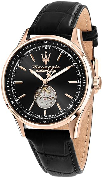 Maserati Herreklokke R8821124001 Sorpasso Sort/Lær Ø42 mm