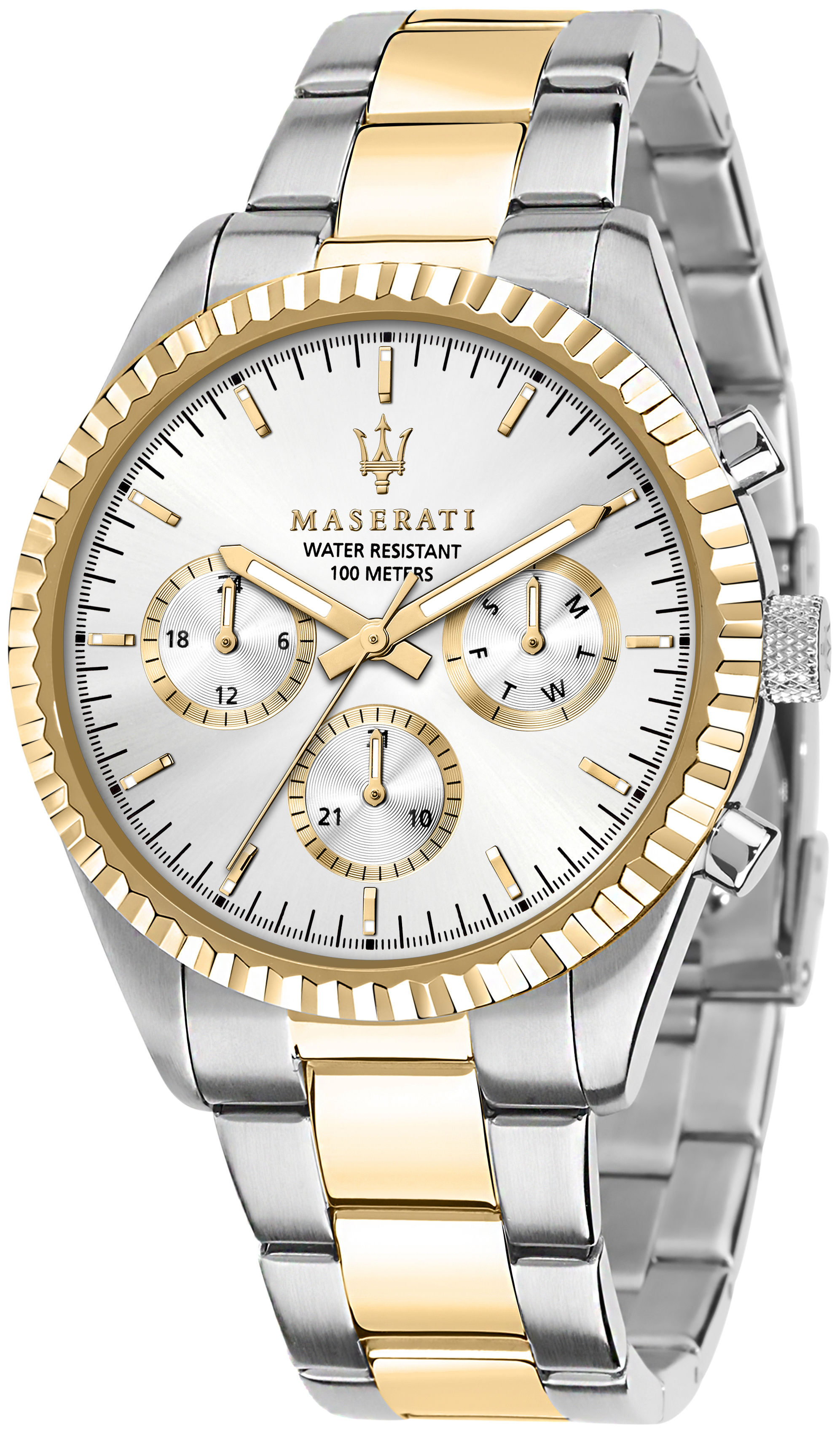 Maserati Herreklokke R8853100021 Competizione Sølvfarget/Gulltonet