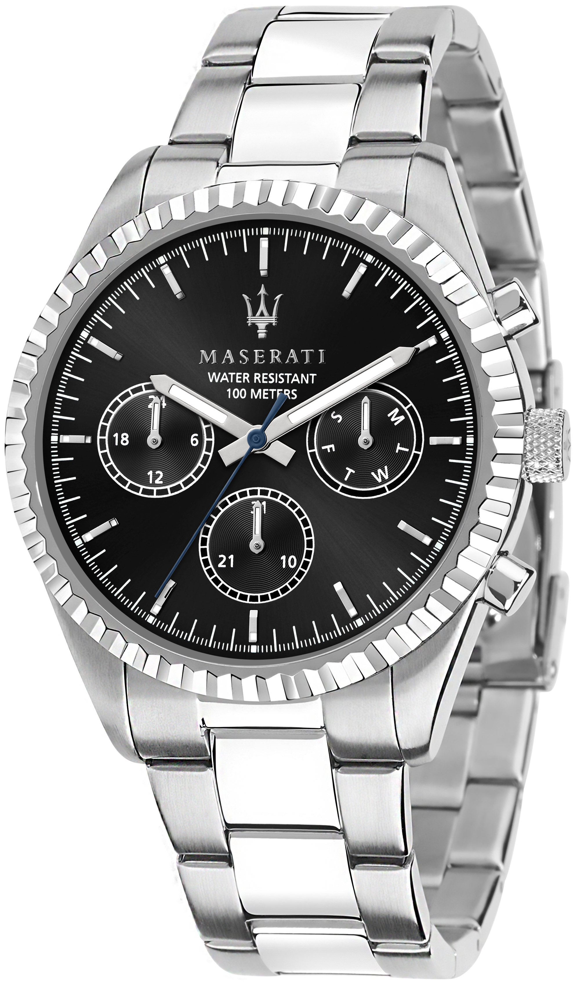 Maserati Herreklokke R8853100023 Competizione Sort/Stål Ø43 mm
