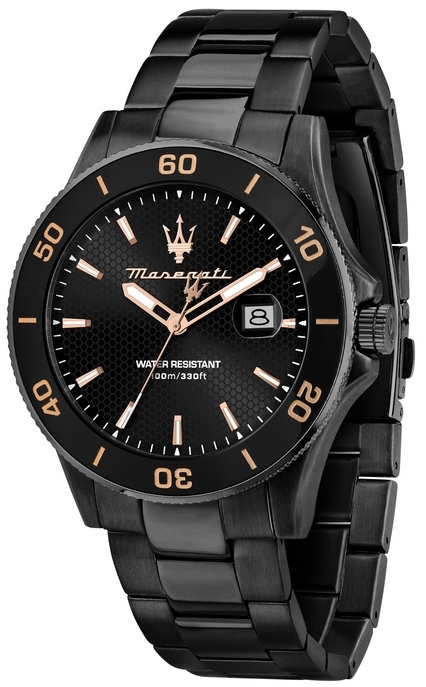 Maserati Herreklokke R8853100035 Competizione Sort/Stål Ø43 mm