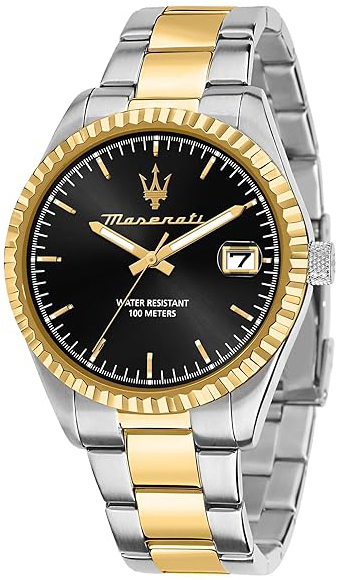 Maserati Herreklokke R8853100042 Lifestyle Sort/Gulltonet stål Ø43
