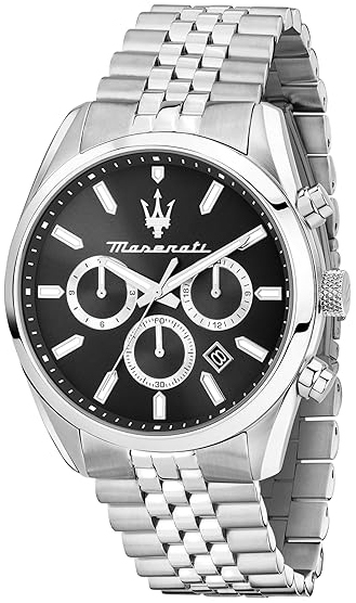 Maserati Herreklokke R8853151022 Attrazione Sort/Stål Ø43 mm