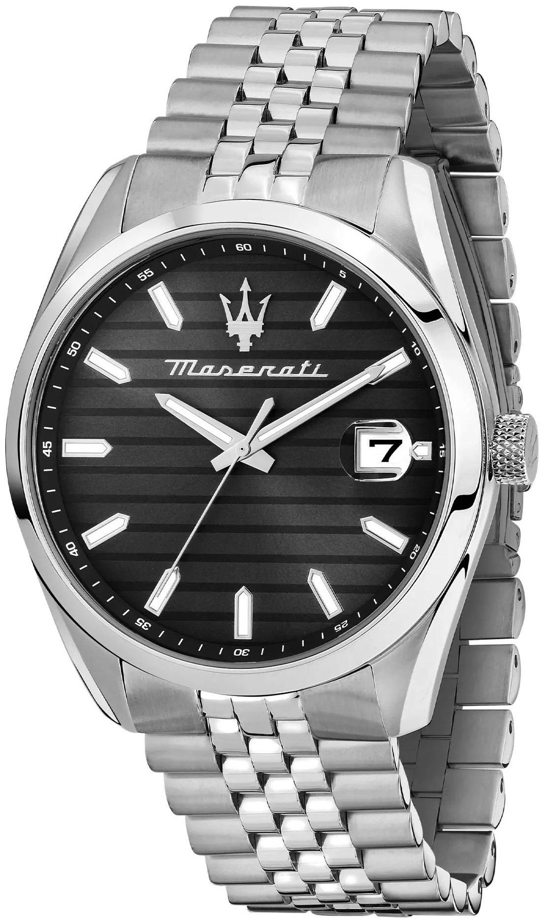 Maserati Herreklokke R8853151026 Attrazione Sort/Stål Ø43 mm