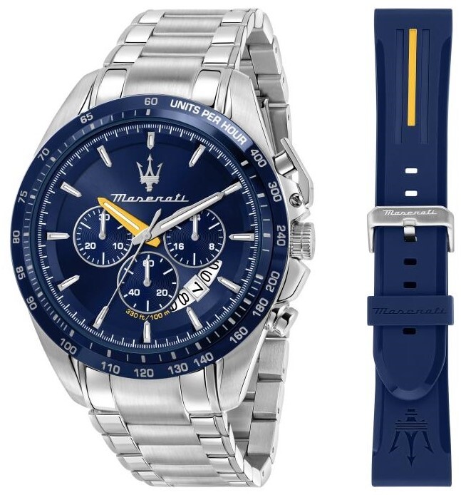 Maserati Herreklokke R8871612039 Modena Blå/Stål Ø45 mm
