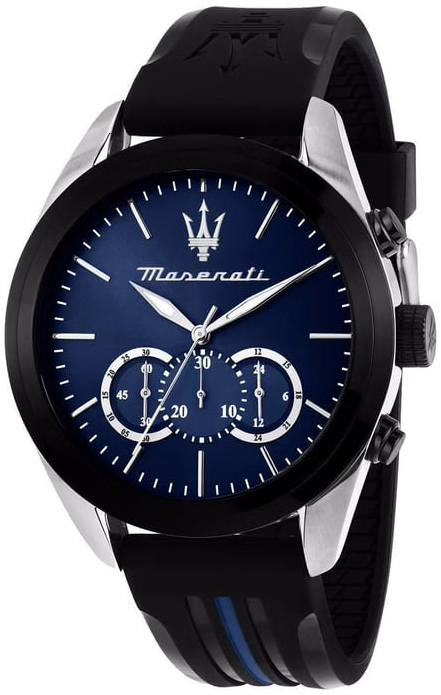 Maserati Herreklokke R8871612044 Traguardo Blå/Gummi Ø45 mm