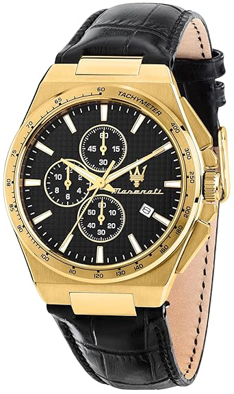 Maserati Herreklokke R8871653001 Velocita Sort/Lær Ø41 mm