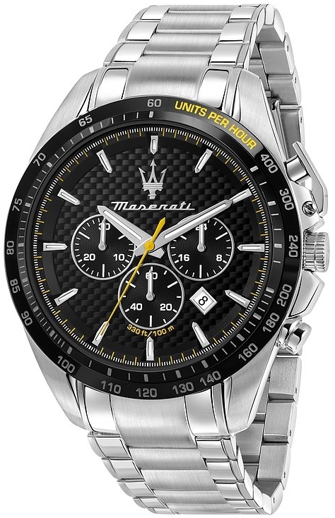 Maserati Herreklokke R8873612042 Traguardo Sort/Stål Ø45 mm