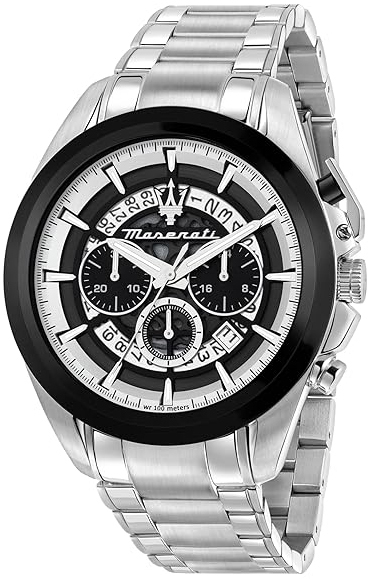 Maserati Herreklokke R8873612059 Traguardo Sort/Stål Ø45 mm