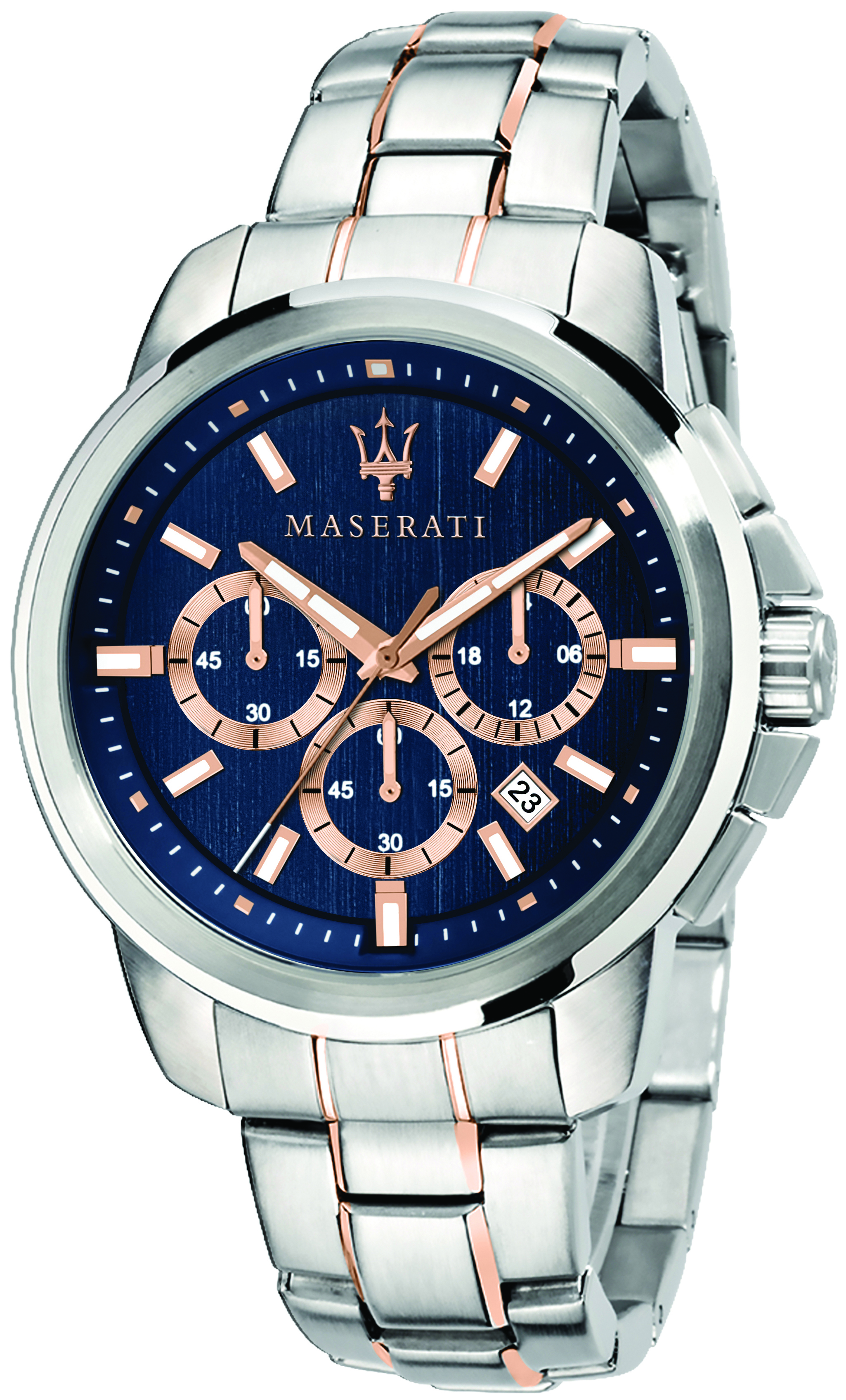 Maserati Herreklokke R8873621008 Successo Blå/Rose-gulltonet stål