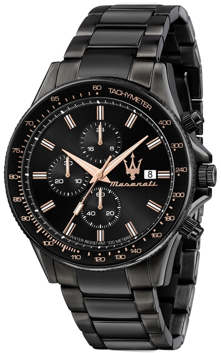 Maserati Herreklokke R8873640011 Sfida Sort/Stål Ø44 mm
