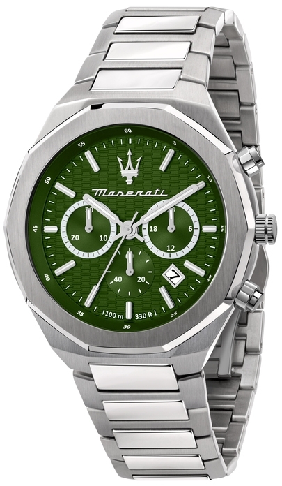 Maserati Herreklokke R8873642011 Stile Grønn/Stål Ø45 mm
