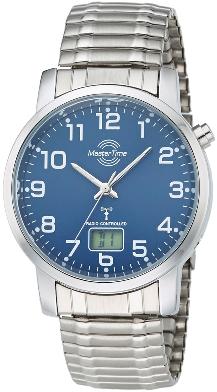 Master Time Herreklokke MTGA-10489-32M Funk Basic Blå/Stål Ø41 mm