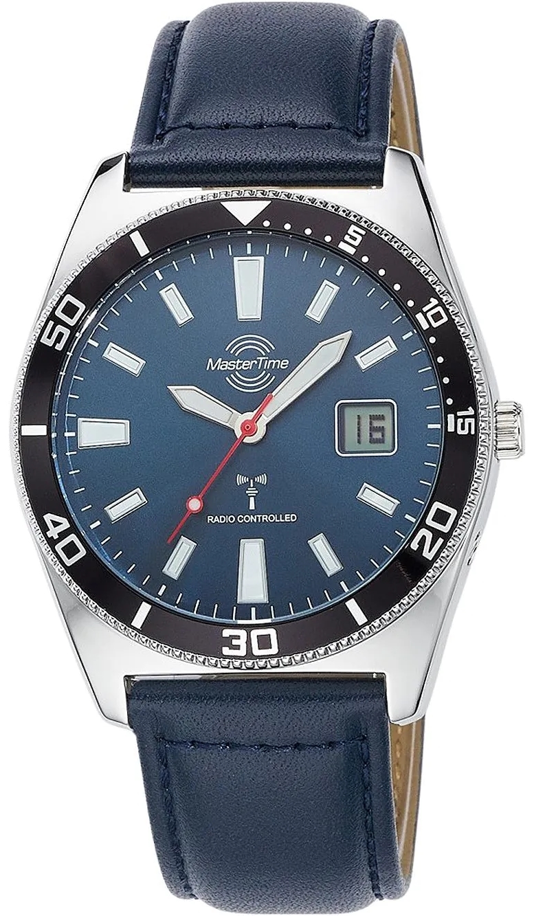 Master Time Herreklokke MTGA-10855-31L Classic Blå/Lær Ø42 mm