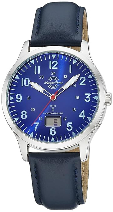 Master Time Herreklokke MTGA-10958-32L Super Power Blå/Lær Ø41 mm