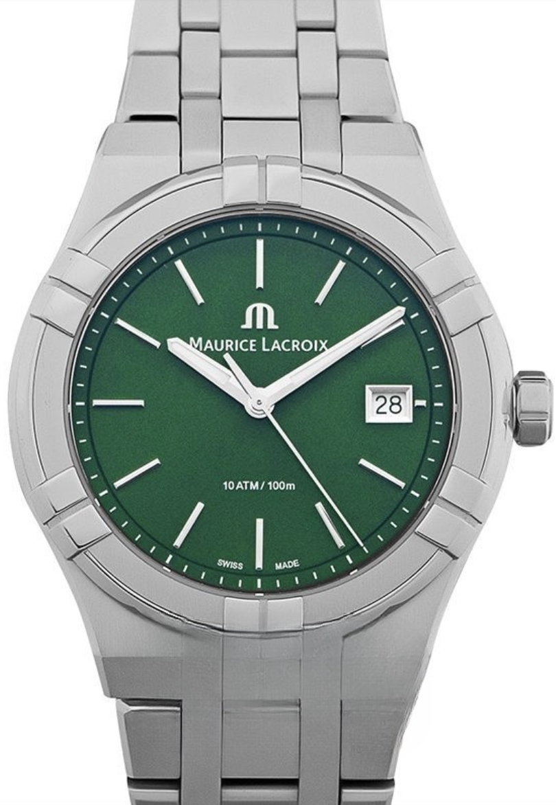 Maurice Lacroix Herreklokke AI1108-SS002-630-1 Aikon Grønn/Stål