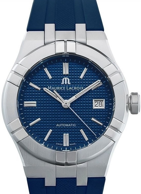 Maurice Lacroix Herreklokke AI6007-SS000-430-4 Aikon Blå/Gummi Ø39
