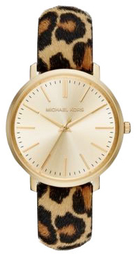 Michael Kors Dameklokke MK2604 Gulltonet/Lær Ø38 mm - Michael Kors