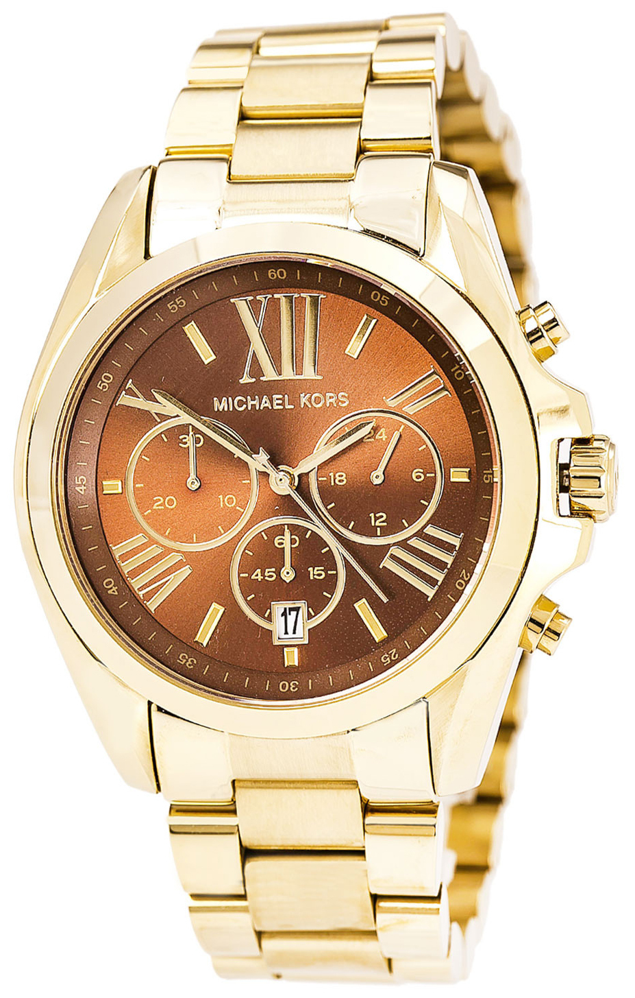 Michael Kors Herreklokke MK5502 Brun/Gulltonet stål Ø40 mm - Michael Kors