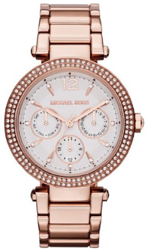 Michael Kors Dameklokke MK5781 Champagnefarget/Rose-gulltonet stål - Michael Kors