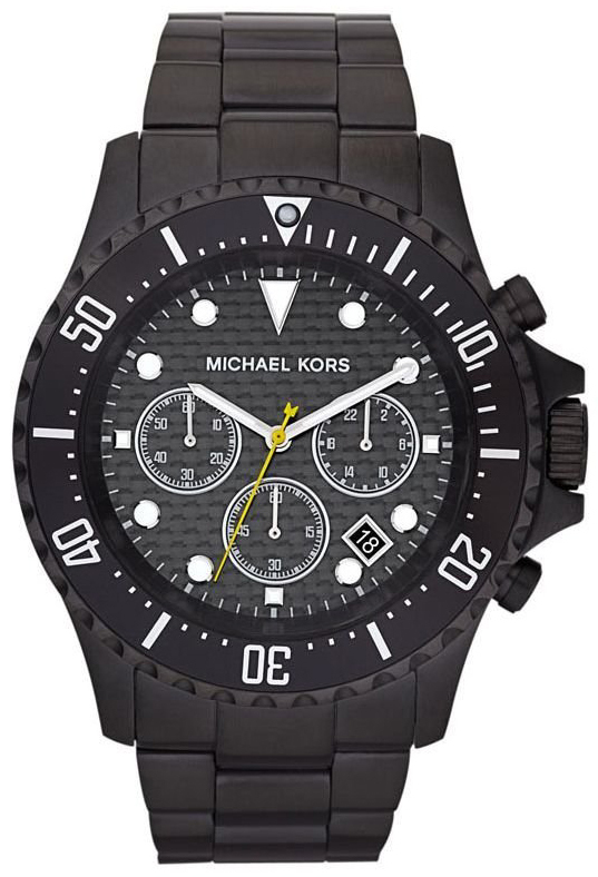 Michael Kors Herreklokke MK8257 Sort/Stål Ø45 mm - Michael Kors