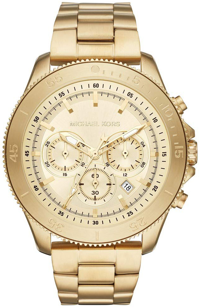 Michael Kors 99999 Herreklokke MK8663 Gulltonet/Gulltonet stål Ø45 - Michael Kors