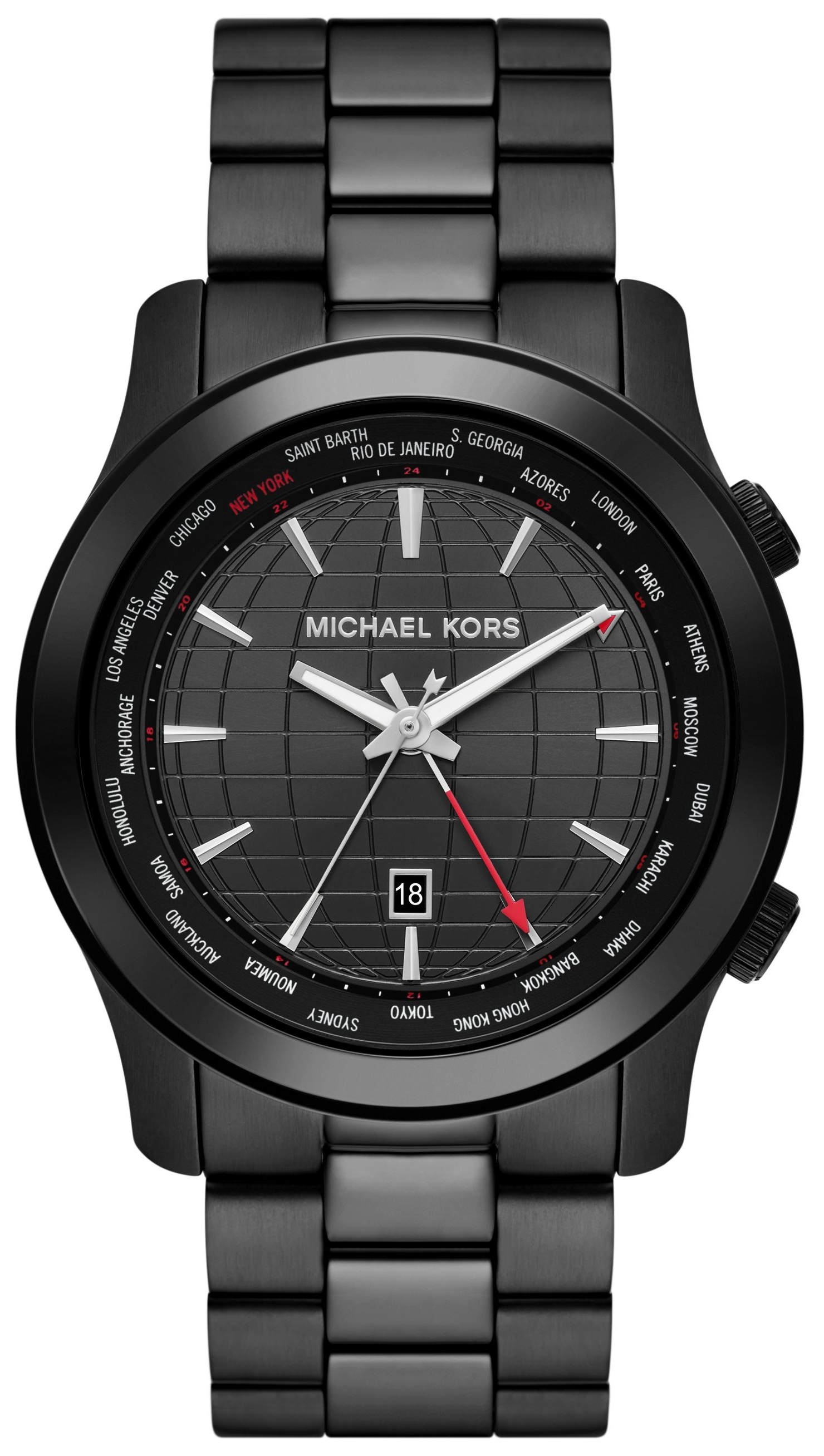 Michael Kors Herreklokke MK9110 Runway Sort/Stål Ø45 mm