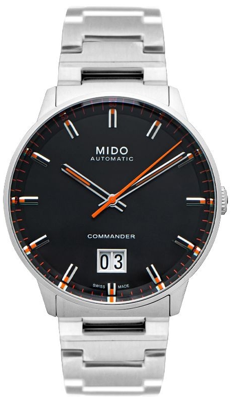 Mido Herreklokke M021.626.11.051.00 Commander Sort/Stål Ø42 mm