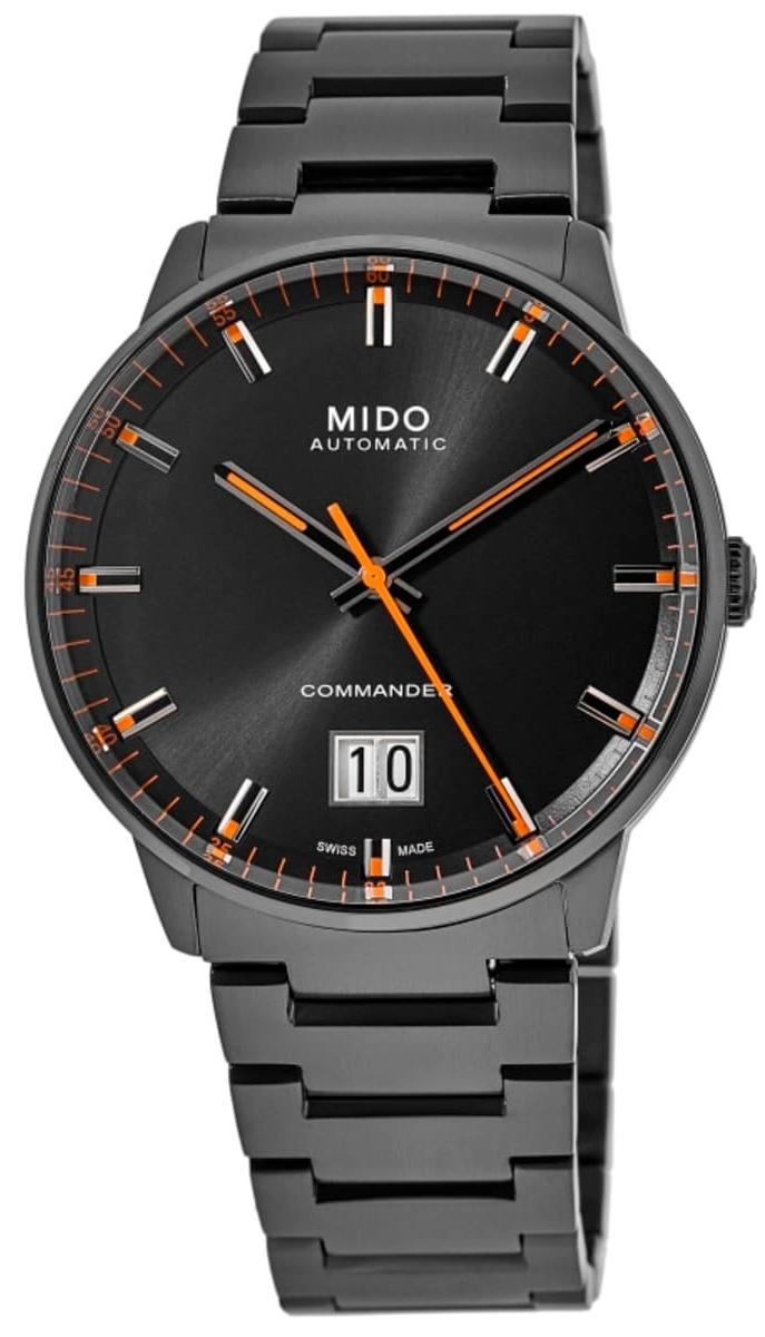 Mido Herreklokke M021.626.33.051.00 Commander Sort/Stål Ø42 mm