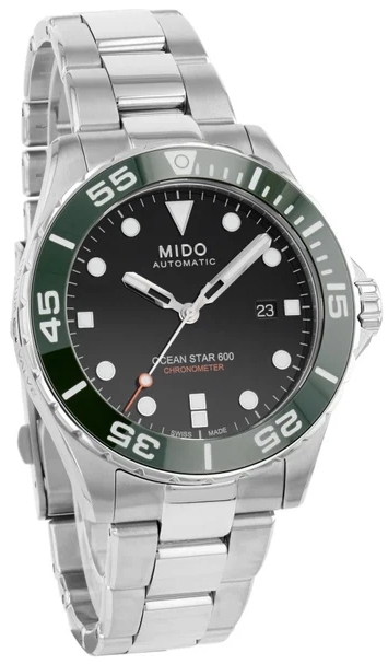 Mido Herreklokke M026.608.11.051.01 Ocean Star Sort/Stål Ø43.5 mm