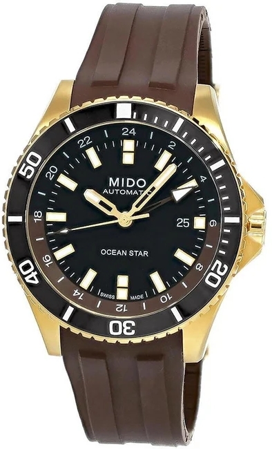 Mido Herreklokke M026.629.37.291.00 Ocean Star Sort/Gummi Ø44 mm