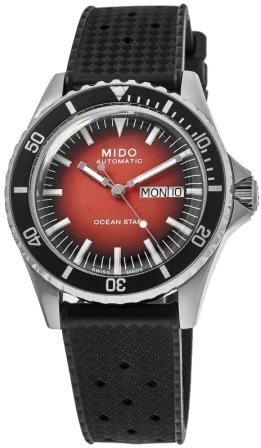 Mido Herreklokke M026.830.17.421.00 Ocean Star Rød/Gummi Ø40.5 mm