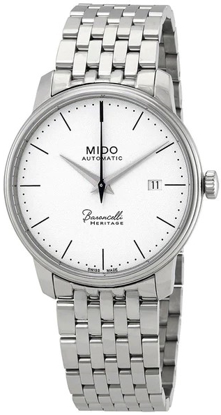 Mido Herreklokke M027.407.11.010.00 Baroncelli Hvit/Stål Ø39 mm