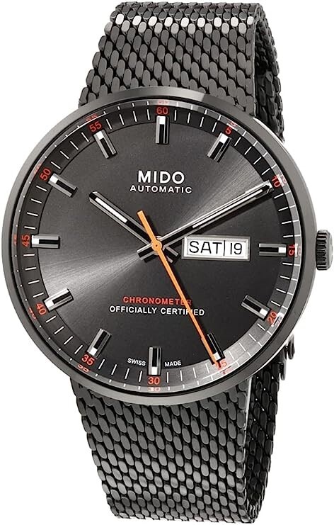 Mido Herreklokke M031.631.33.061.00 Commander Sort/Stål Ø42 mm